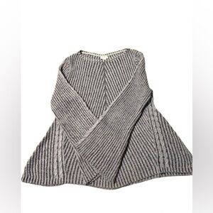 STYLE & CO Sweater Pleated Direct Rib Pullover XL Gray